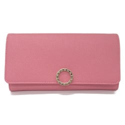 BVLGARI Bifold long wallet Pink Calfskin (cowhide) 287272