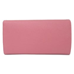 BVLGARI Bifold long wallet Pink Calfskin (cowhide) 287272