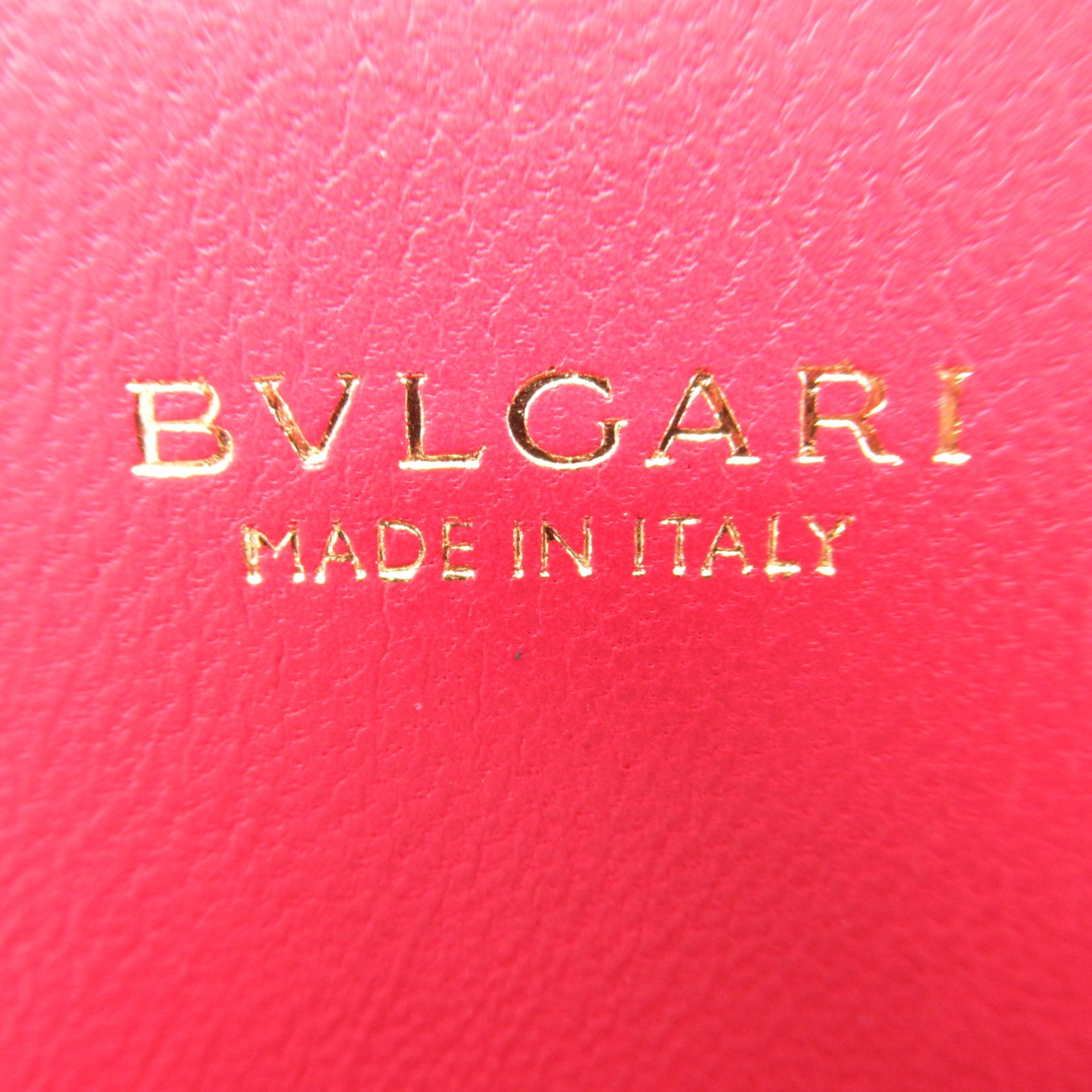 BVLGARI Bifold long wallet Pink Calfskin (cowhide) 287272