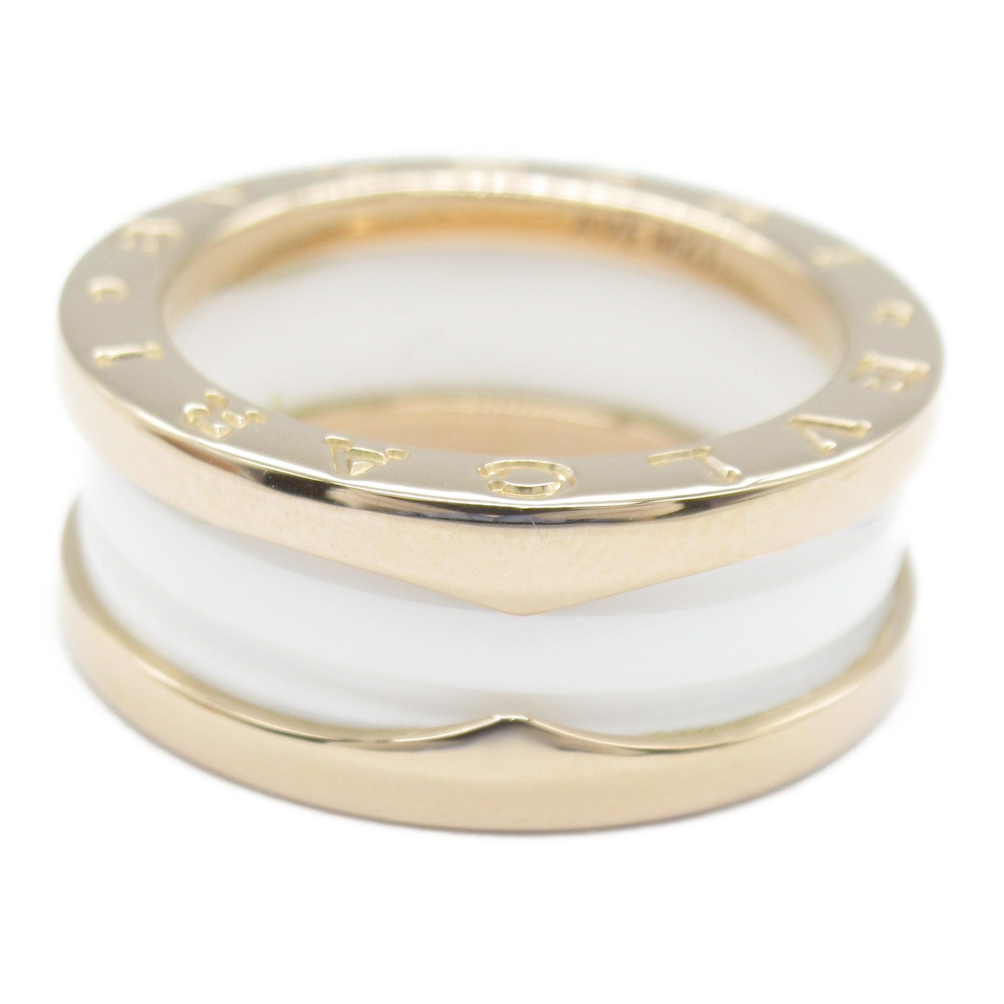 BVLGARI B-zero1 B-zero one Ring White K18PG(Rose Gold) White