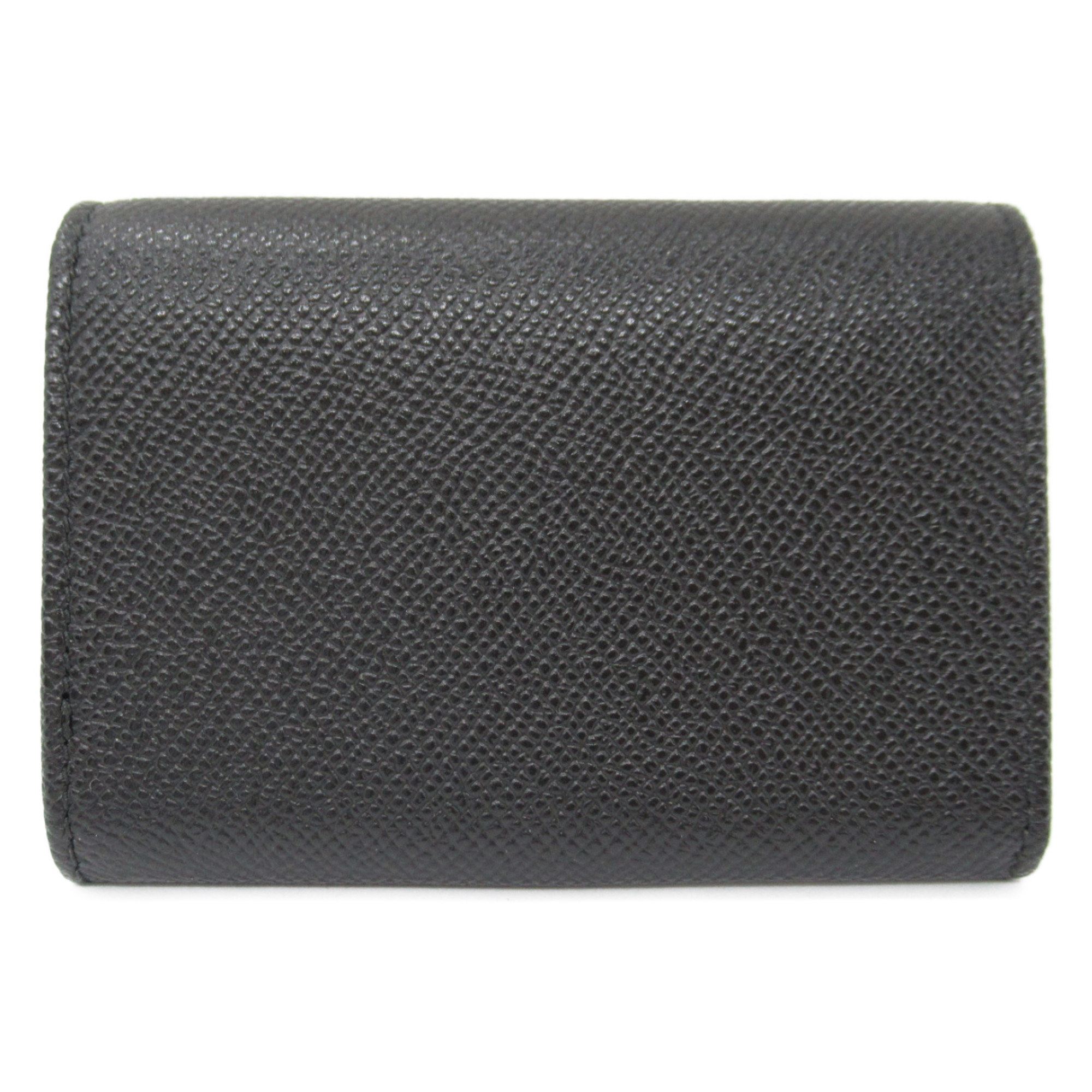 BVLGARI name card holder Black Calfskin (cowhide) 30420