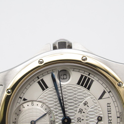 CARTIER Santos Rondo GMT Wrist Watch W2038R3 Mechanical Automatic Silver K18 (Yellow Gold) Stainless Steel W2038R3