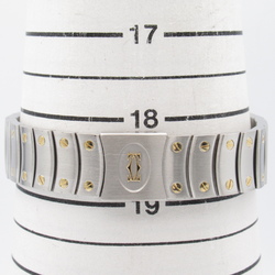 CARTIER Santos Rondo GMT Wrist Watch W2038R3 Mechanical Automatic Silver K18 (Yellow Gold) Stainless Steel W2038R3