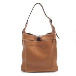 HERMES Maruwari PM Brown Taurillon Clemence leather