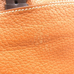 HERMES Maruwari PM Brown Taurillon Clemence leather