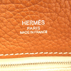 HERMES Maruwari PM Brown Taurillon Clemence leather