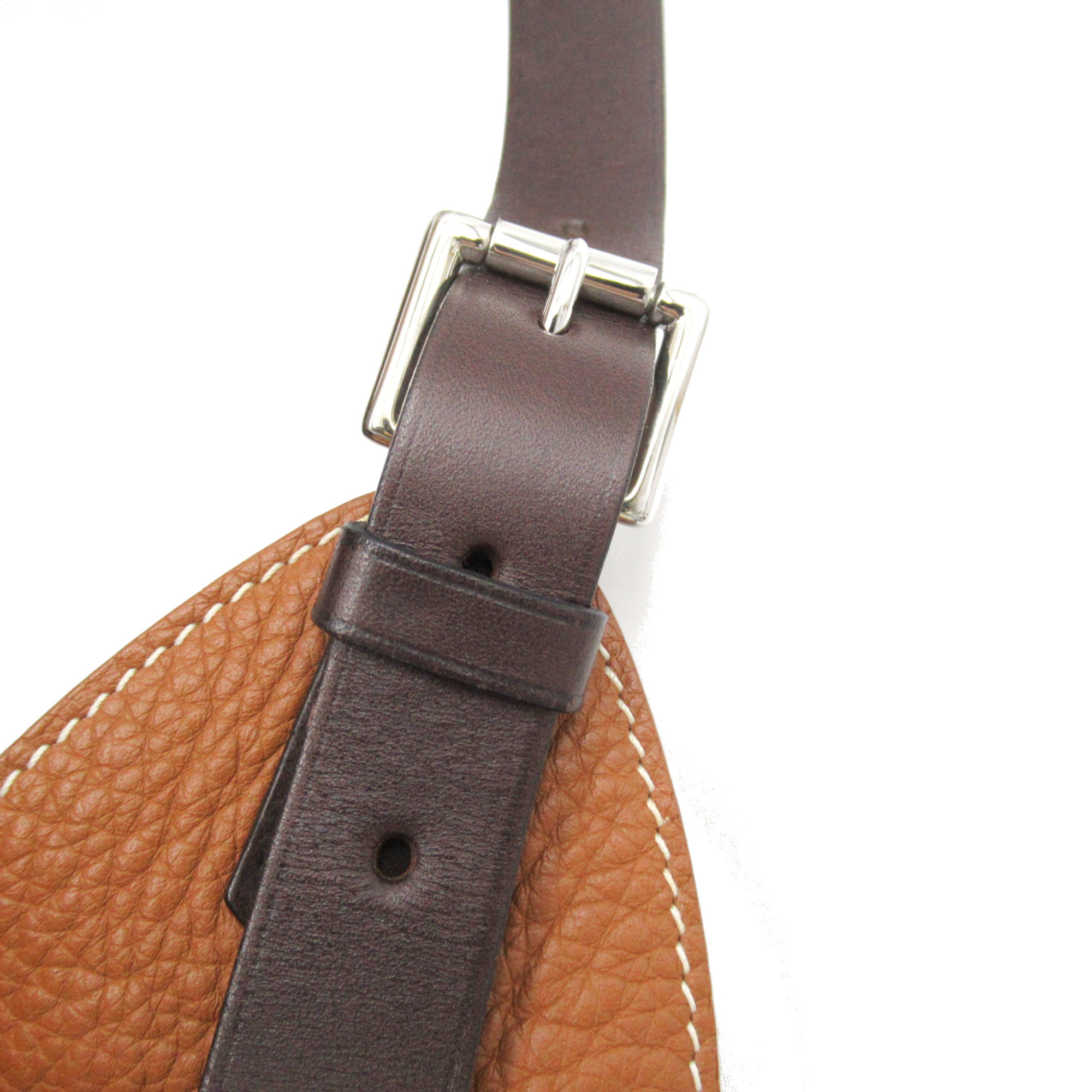 HERMES Maruwari PM Brown Taurillon Clemence leather