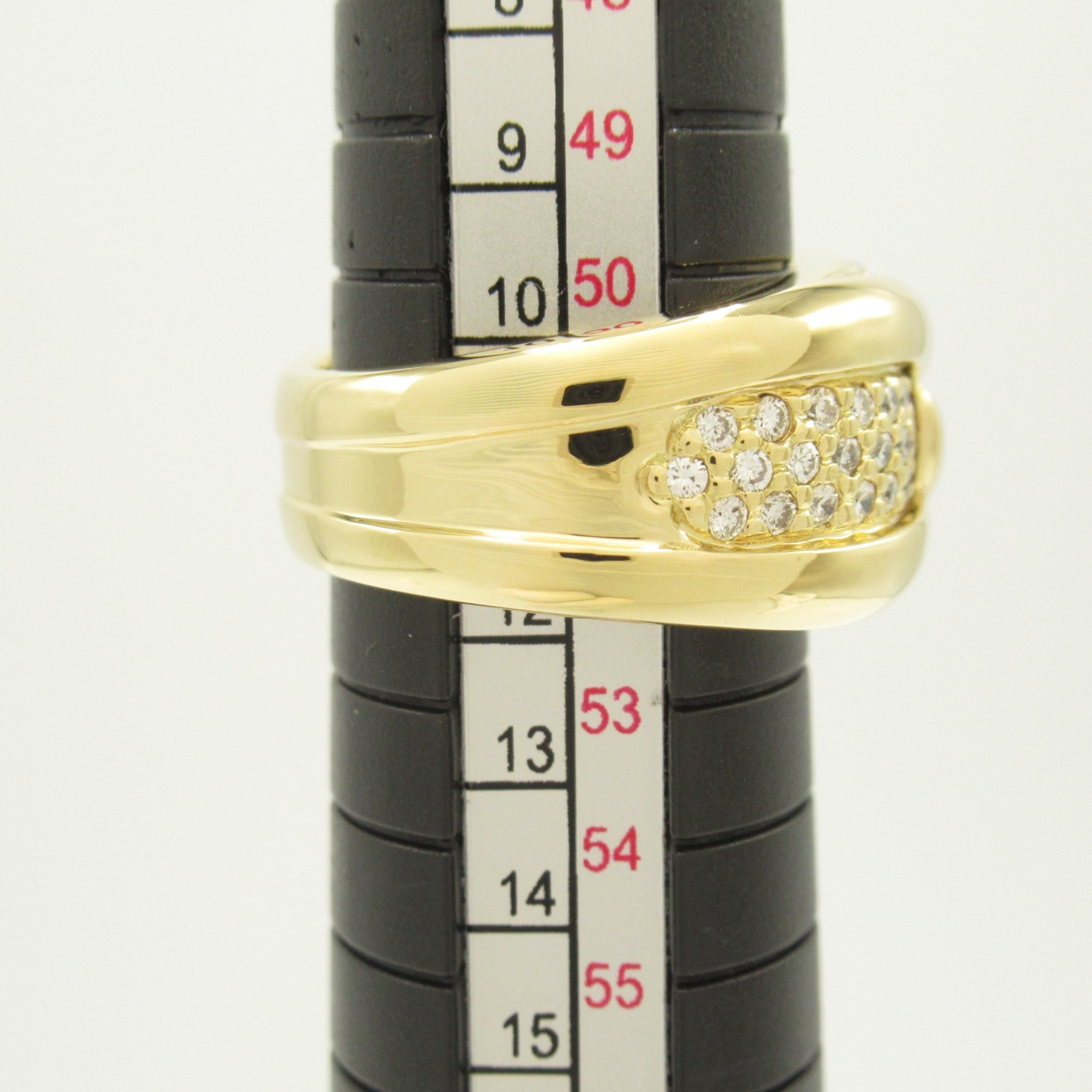 CARTIER paved diamond Ring Clear K18 (Yellow Gold) Clear