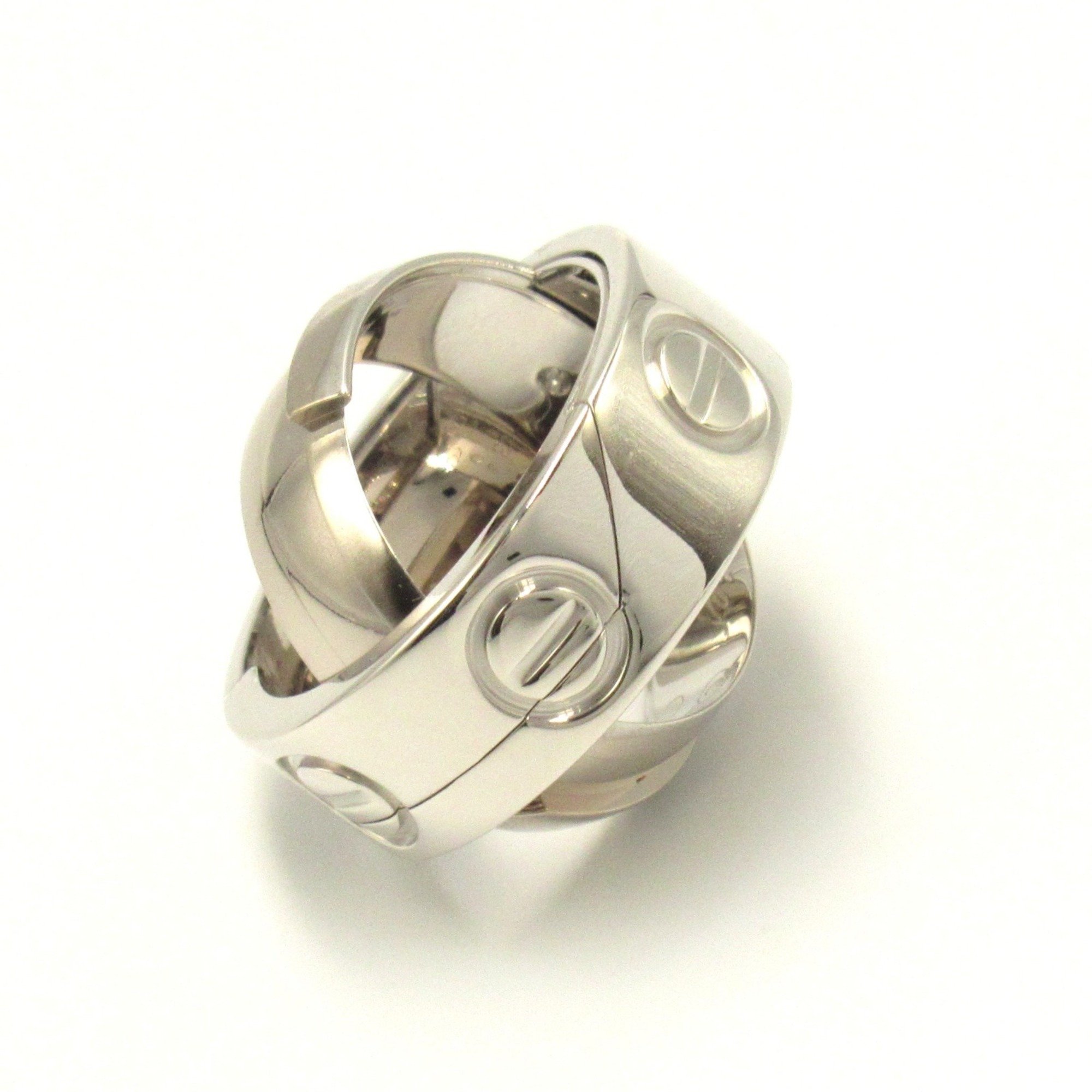 CARTIER Astro love Ring Silver K18WG(WhiteGold) Silver