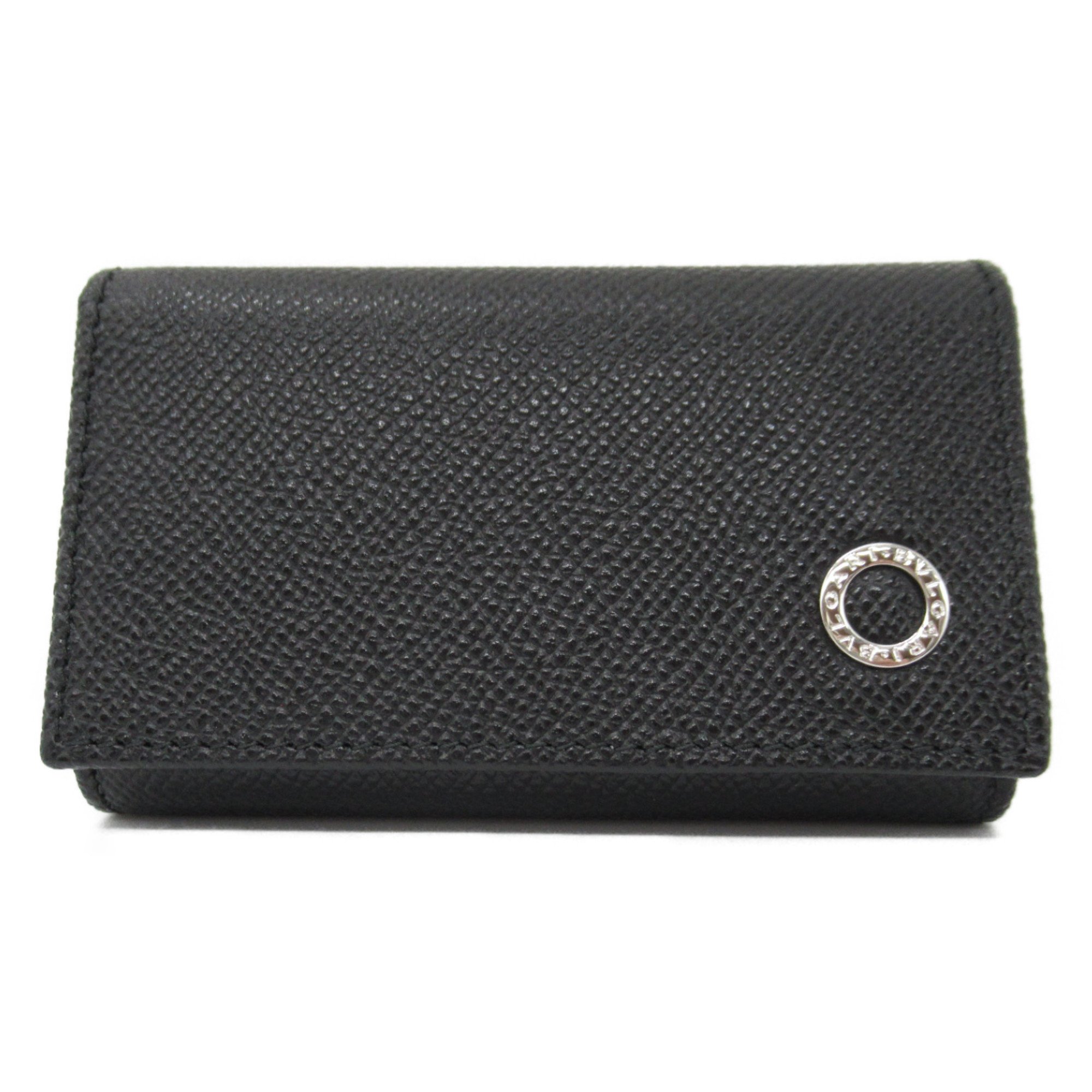 BVLGARI six hooks key holder Black Calfskin (cowhide) 282234