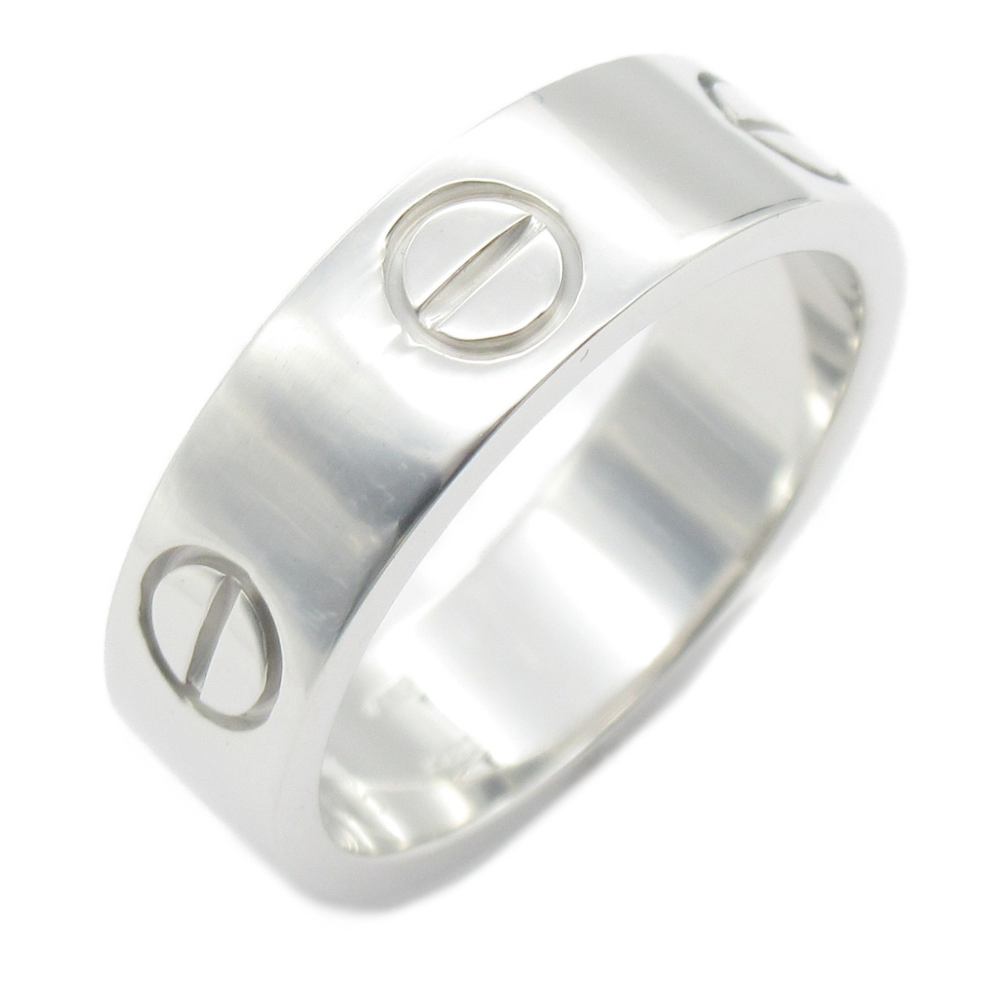 CARTIER love Ring Silver K18WG(WhiteGold) Silver