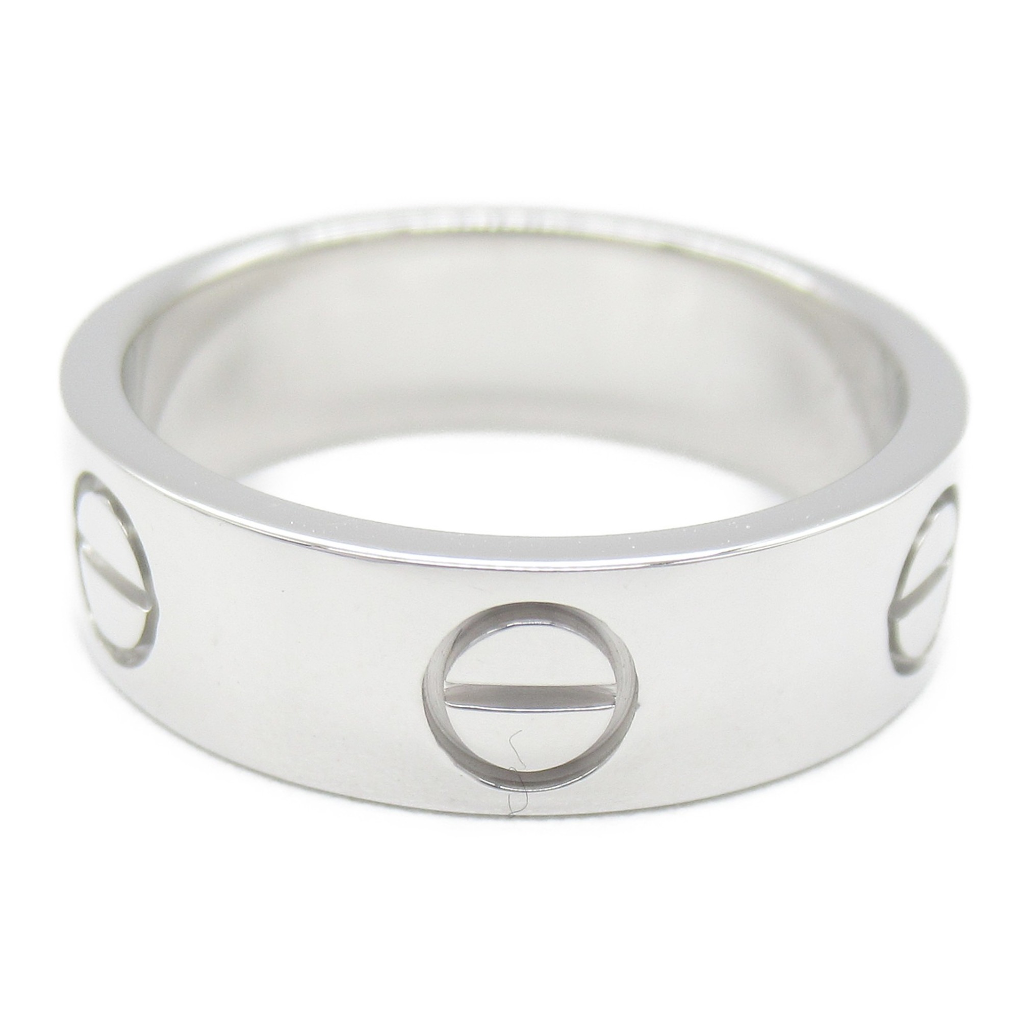 CARTIER love Ring Silver K18WG(WhiteGold) Silver