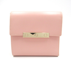 CARTIER Tri-fold wallet Pink Calfskin (cowhide)