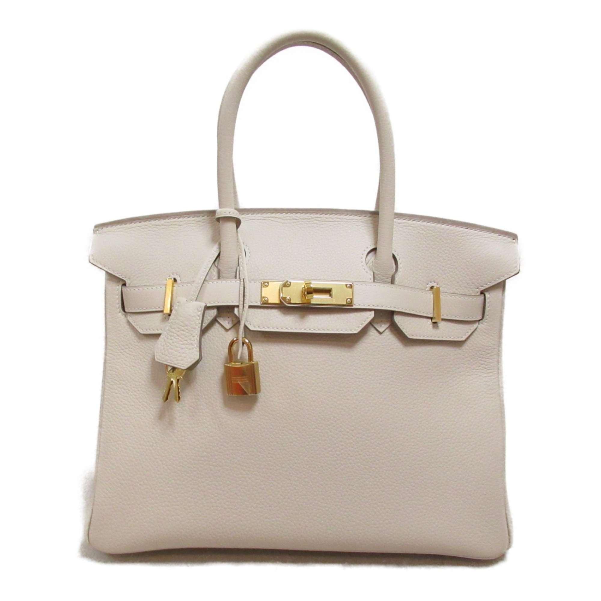 HERMES Birkin 30 Craie handbag White Craie Togo leather leather