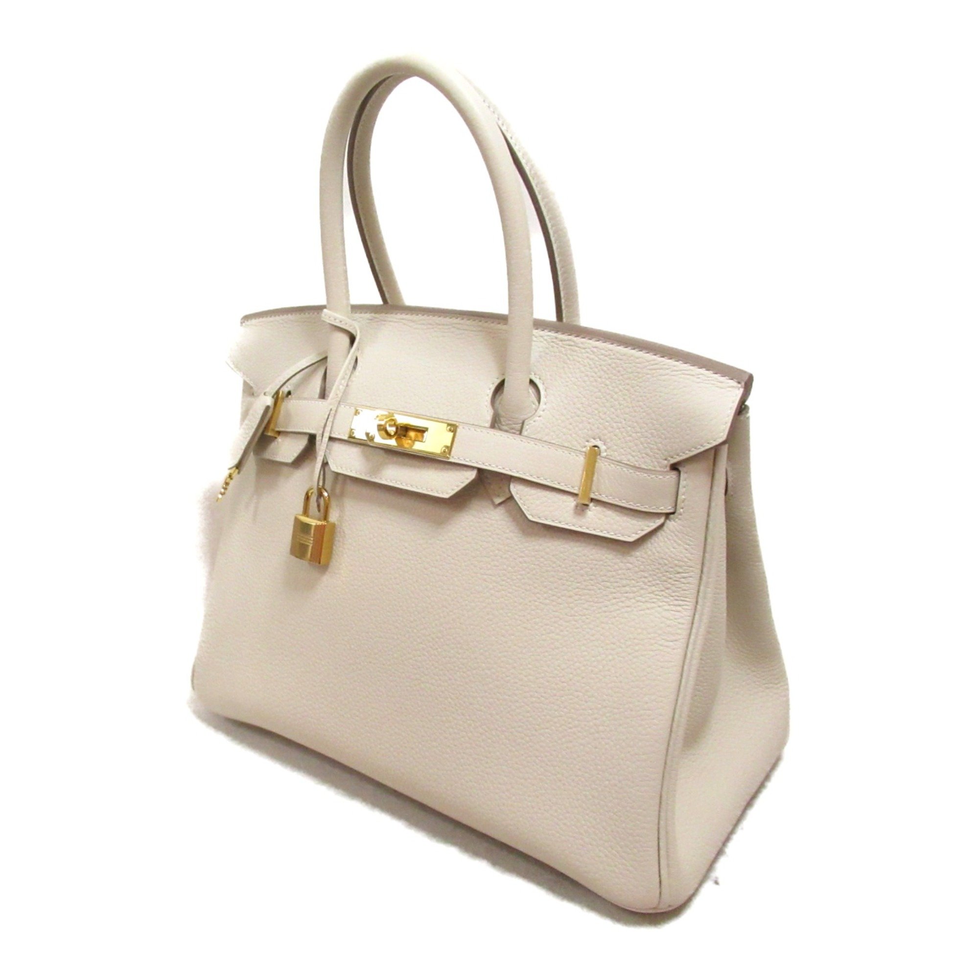 HERMES Birkin 30 Craie handbag White Craie Togo leather leather