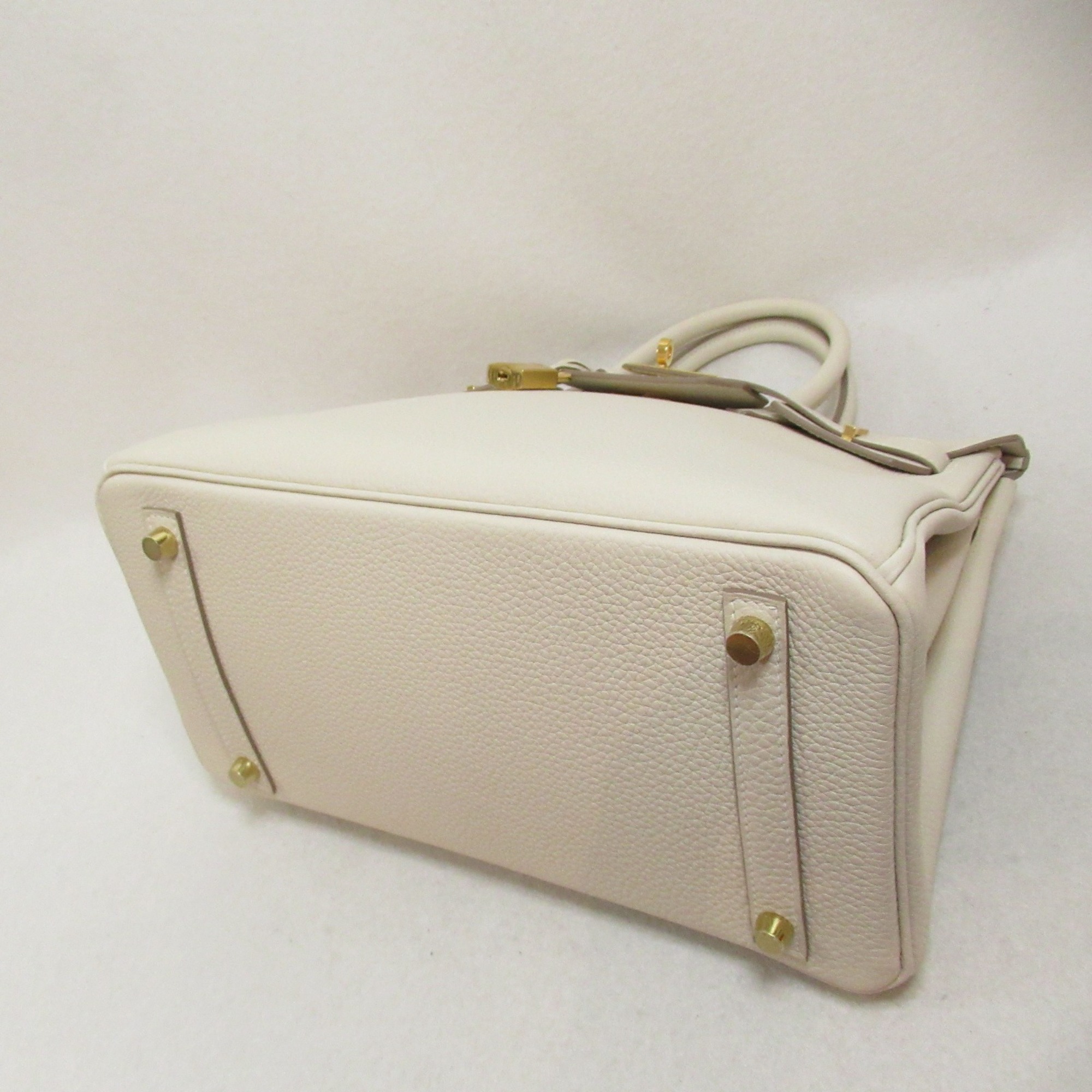 HERMES Birkin 30 Craie handbag White Craie Togo leather leather