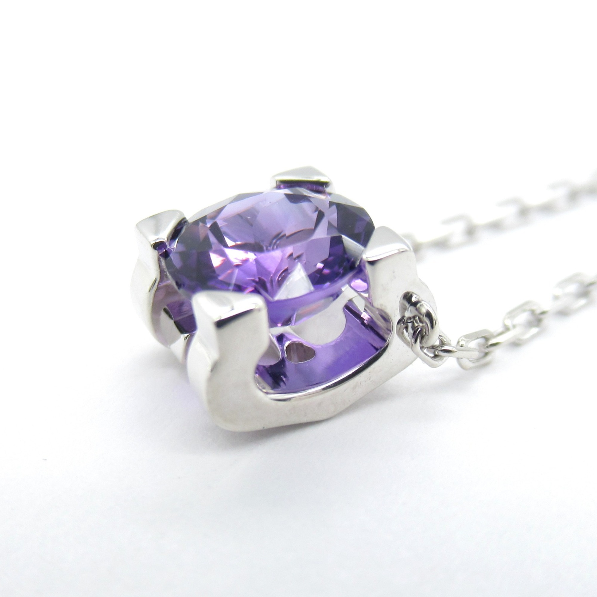 CARTIER C de Cartier Amethyst Necklace Purple K18WG(WhiteGold) Amethyst Purple