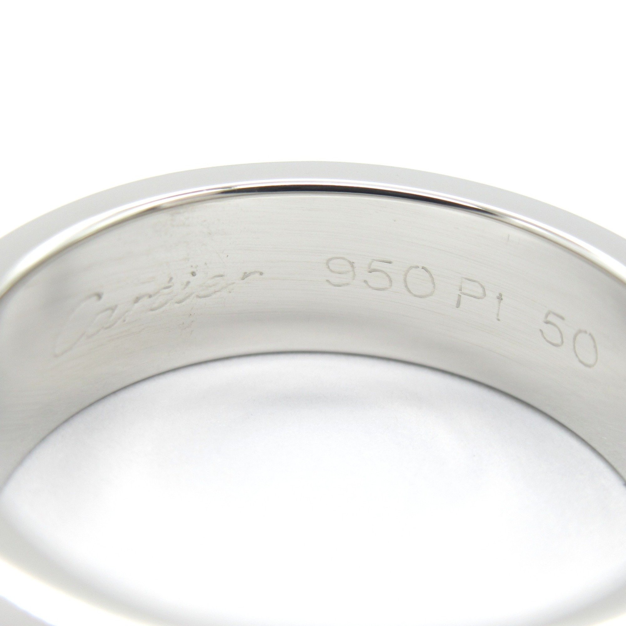 CARTIER love Ring Silver Pt950Platinum Silver