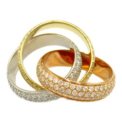 CARTIER Trinity Ring LM Ring Clear diamond 750YG/750PG/750WG Clear