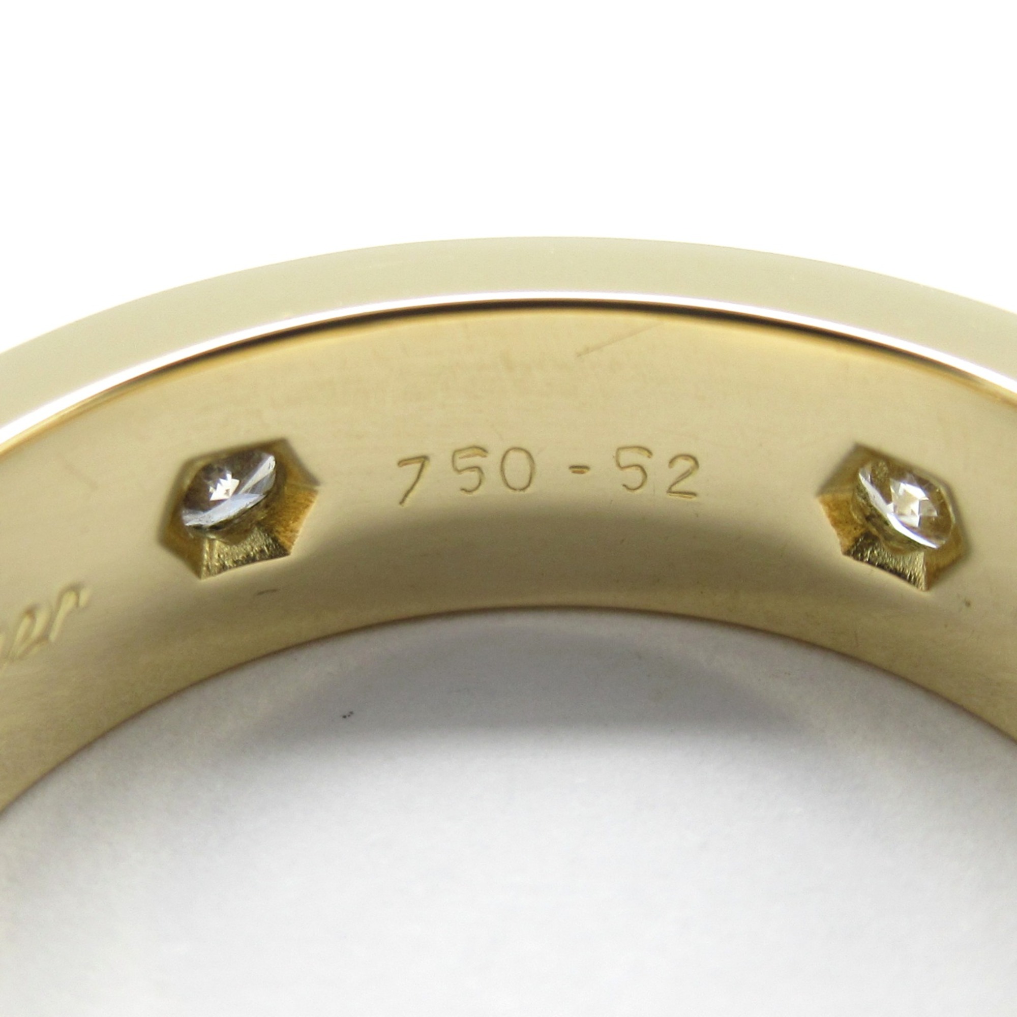 CARTIER love ring full diamond Ring Clear K18 (Yellow Gold) Clear