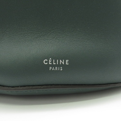 CELINE Big bag bucket Shoulder Bag Green leather 183343