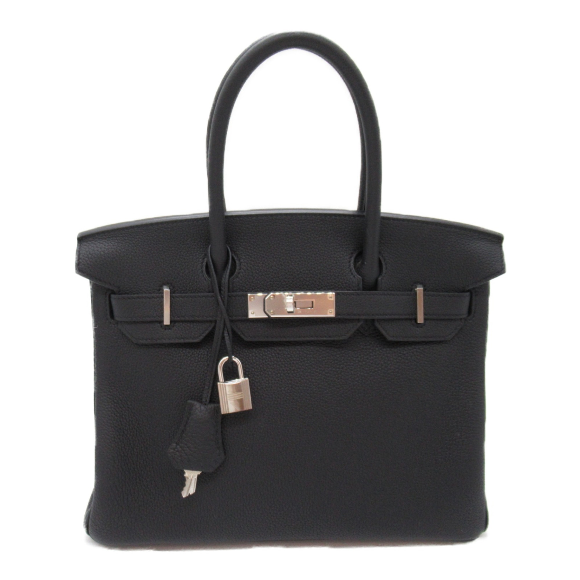 HERMES Birkin 30 Black handbag Black Noir Togo leather leather