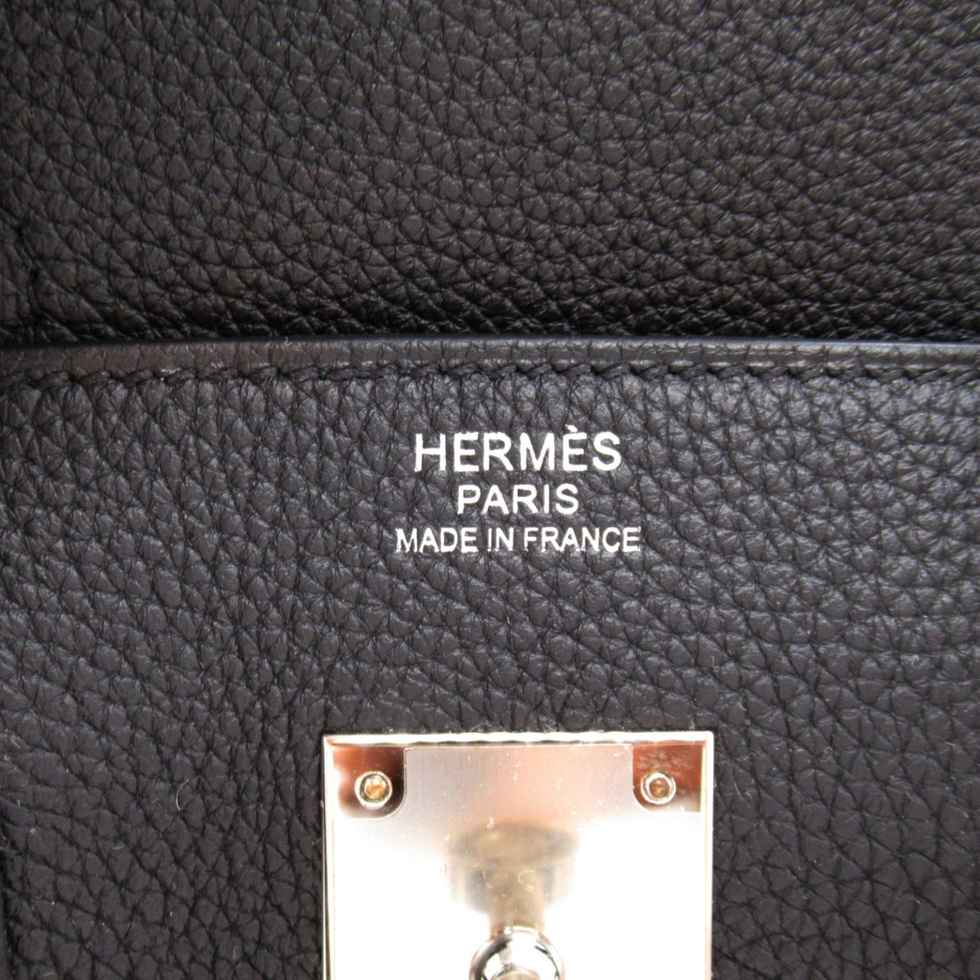 HERMES Birkin 30 Black handbag Black Noir Togo leather leather