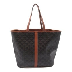 CELINE Triomphe Tote Bag Brown Dark brown canvas Coated canvas