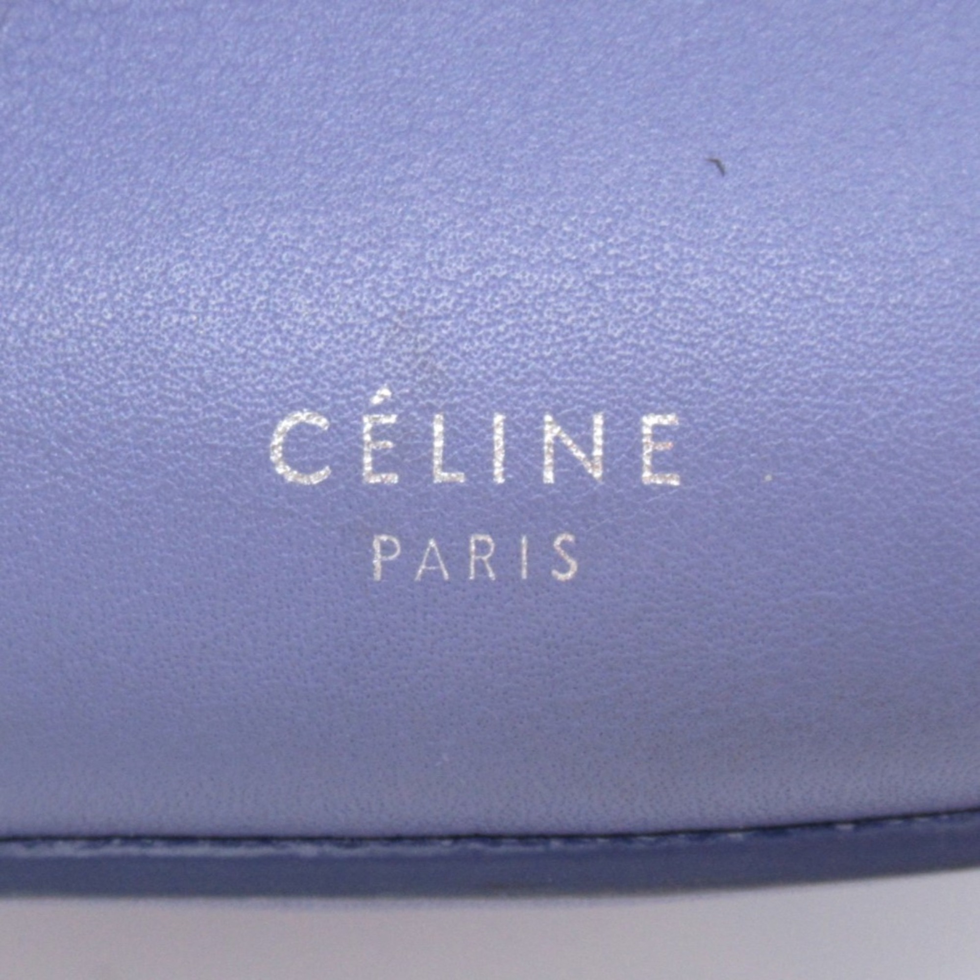 CELINE Big bag bucket Shoulder Bag Purple leather 183343