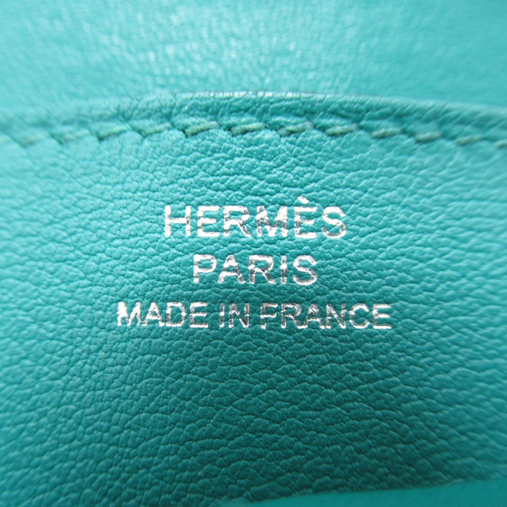 HERMES Dogon Long Vert Bifold Long Wallet Green Vert Veron leather Evercolor