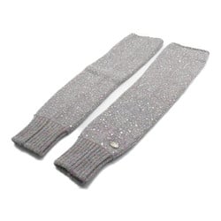 CHANEL Arm warmer Gray Mulch color wool cotton P57712K07588