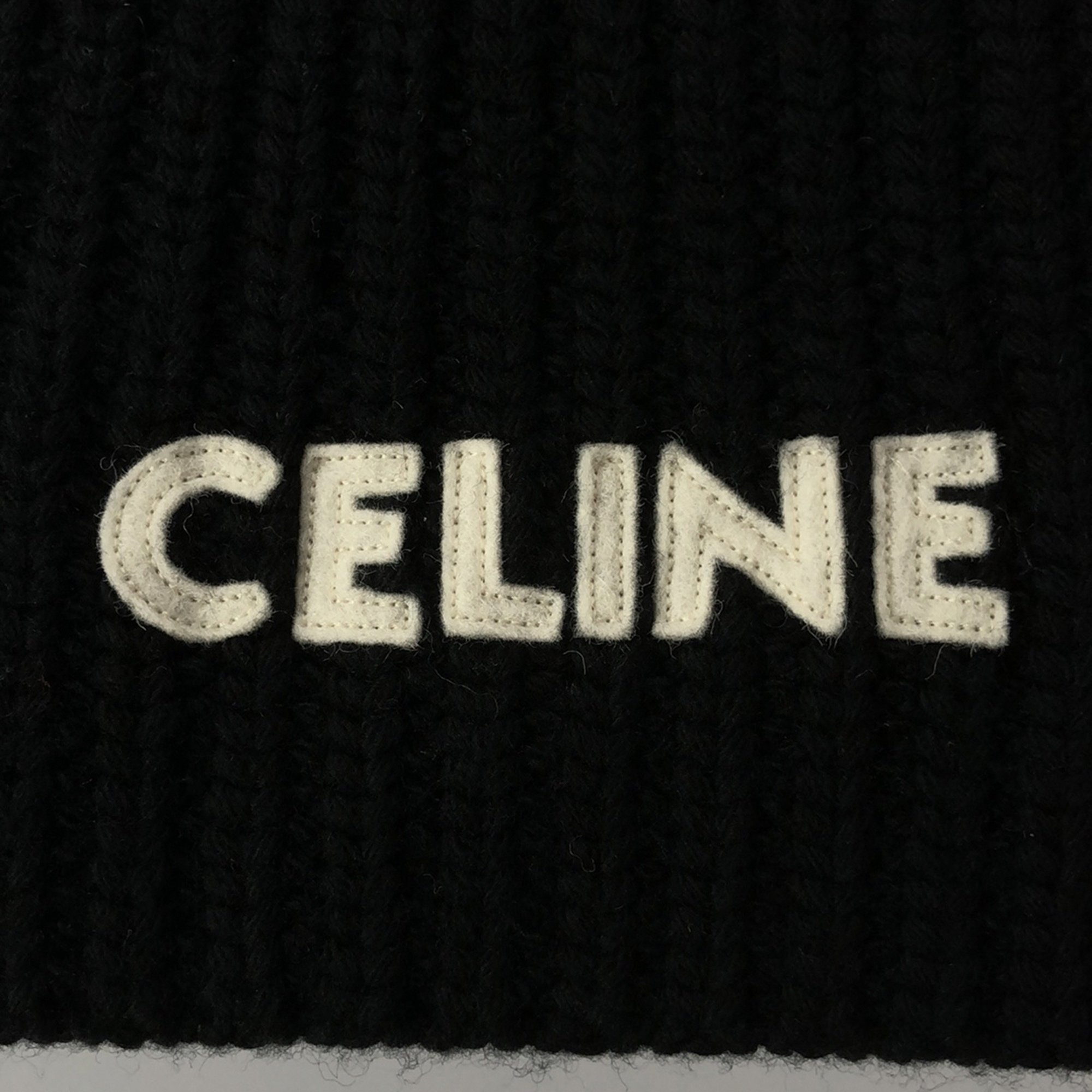 CELINE Scarf Black wool