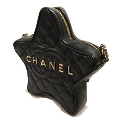 CHANEL Star ChainShoulder Bag Black Lambskin (sheep leather) AS4579