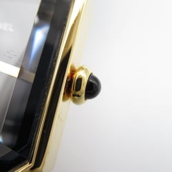 CHANEL Premiere L Wrist Watch H0001 Quartz Black Gold Plated Leather belt H0001