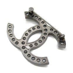 CHANEL COCO Mark Brooch Black Clear Strath