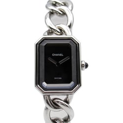 CHANEL Premiere L Wrist Watch H0452 Quartz Black Stainless Steel H0452