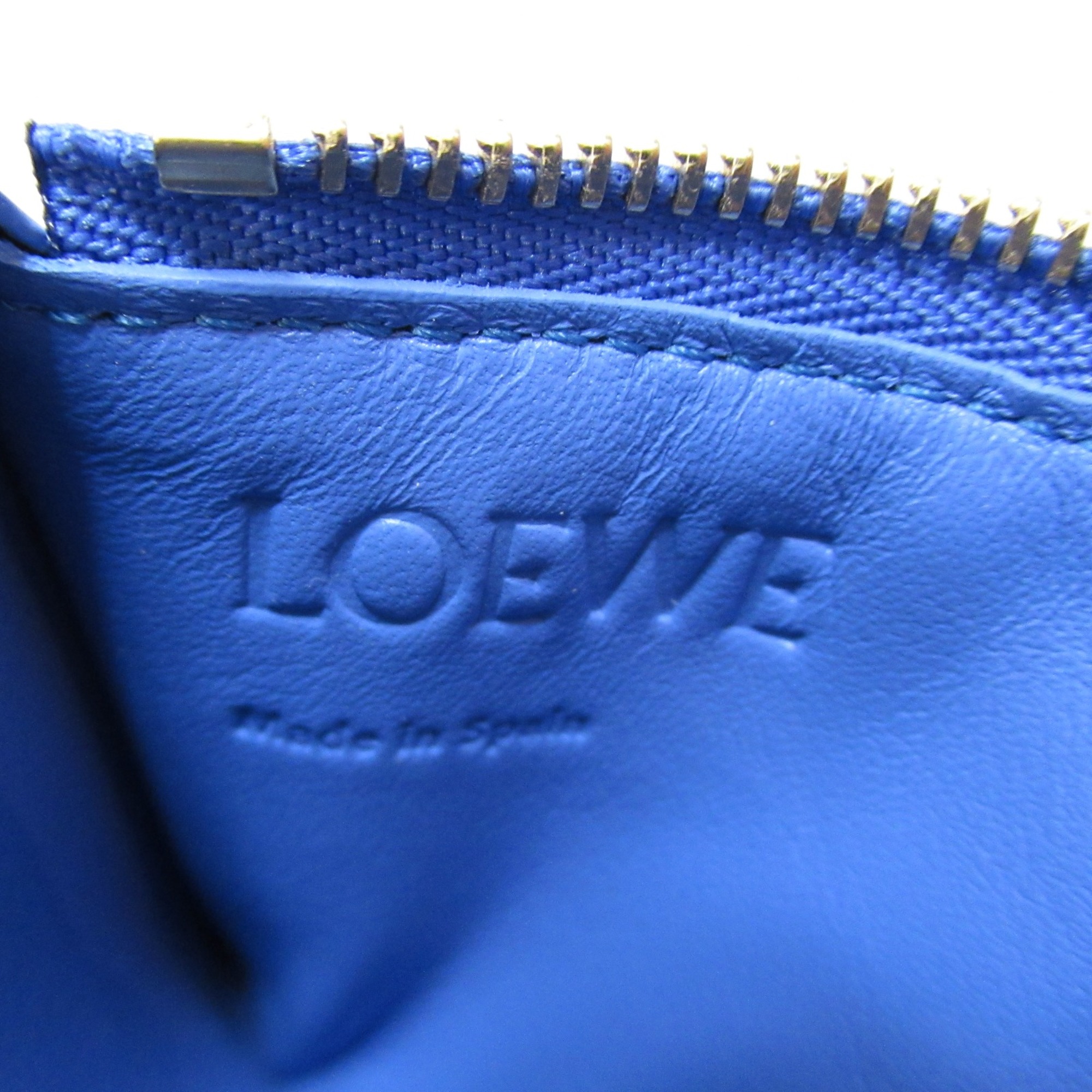 LOEWE Card Case Blue Calfskin (cowhide) CLE0Z40X015695