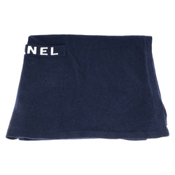 CHANEL Stole with pockets Blue cashmere