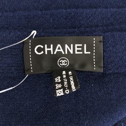 CHANEL Stole with pockets Blue cashmere