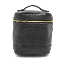 CHANEL Vertical vanity Black Caviar Skin (Grained Calf)