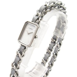 CHANEL Premiere Rock Wrist Watch H4327 Quartz White White shell Stainless Steel Leather belt H4327