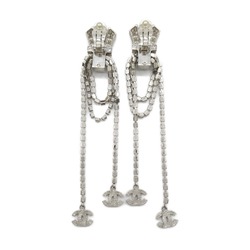 CHANEL Earring Earring Silver Swarovski/plated Silver