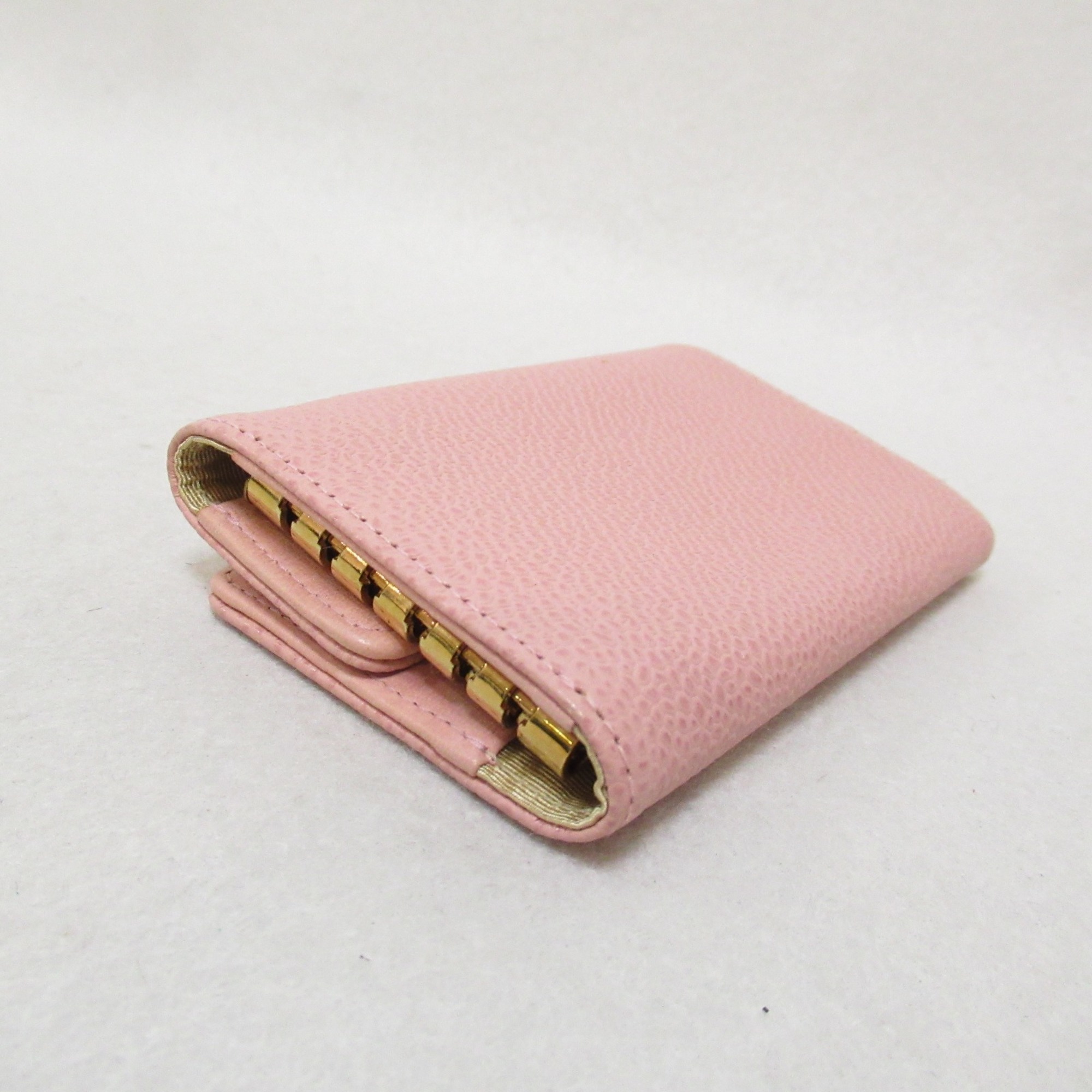 CHANEL 6 key holders Pink Caviar Skin (Grained Calf)