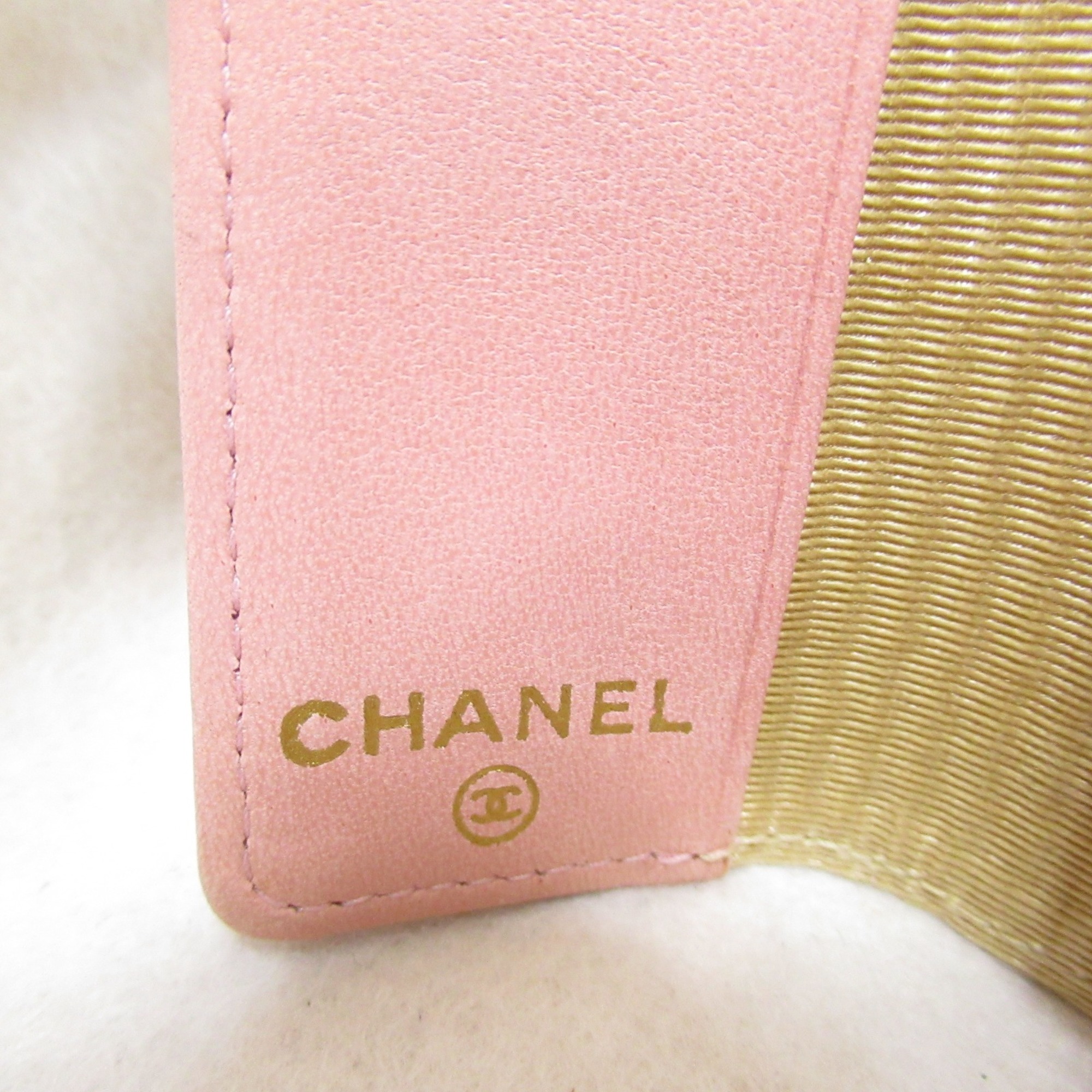 CHANEL 6 key holders Pink Caviar Skin (Grained Calf)