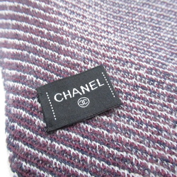 CHANEL Scarf Purple cashmere