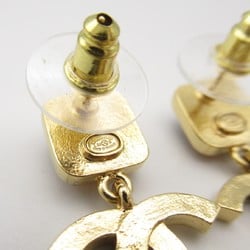 CHANEL Pierced earrings Gold Gold Plated Gold