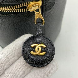 CHANEL Vertical vanity Black Caviar Skin (Grained Calf)