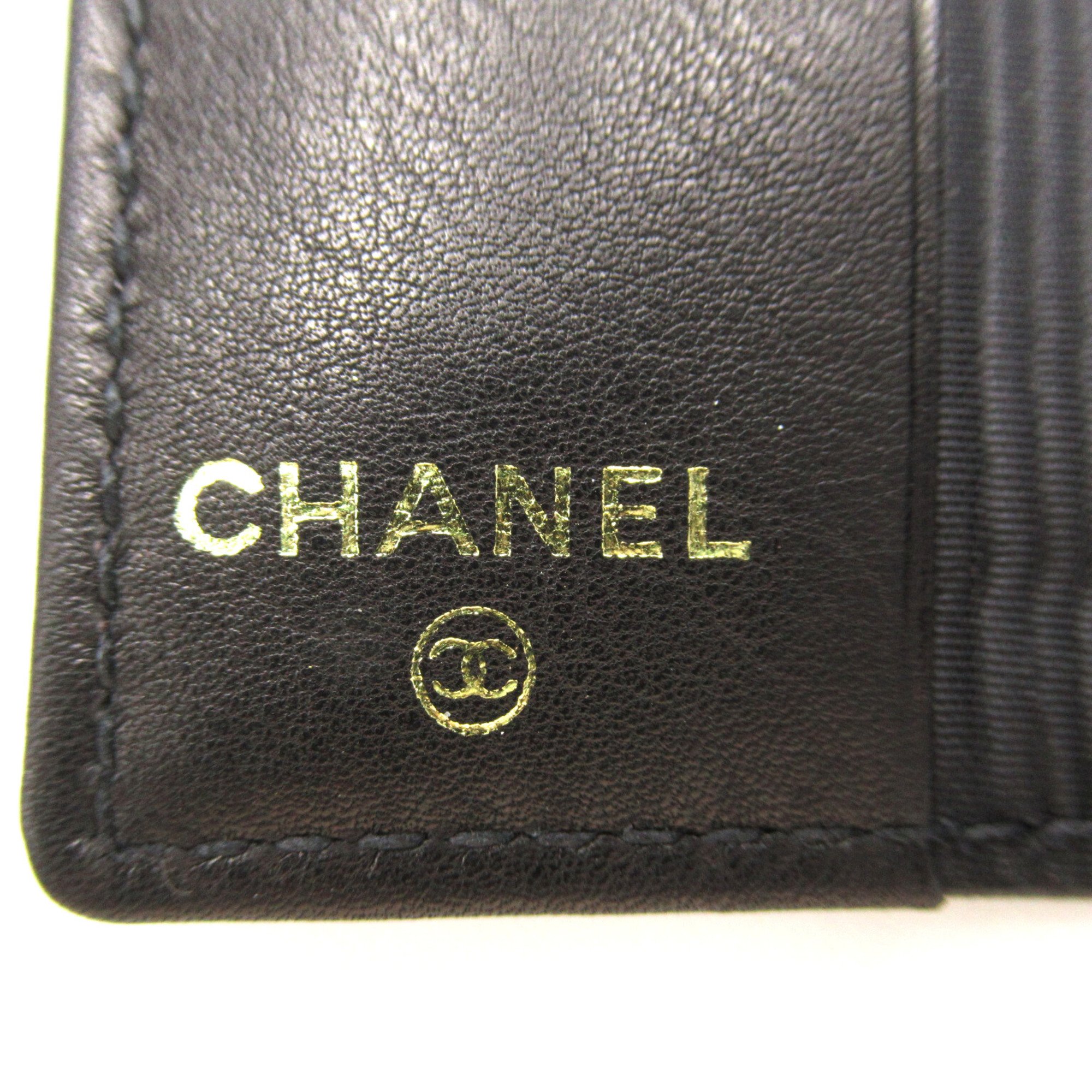 CHANEL 6 key holders Black Caviar Skin (Grained Calf)