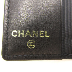 CHANEL 6 key holders Black Caviar Skin (Grained Calf)