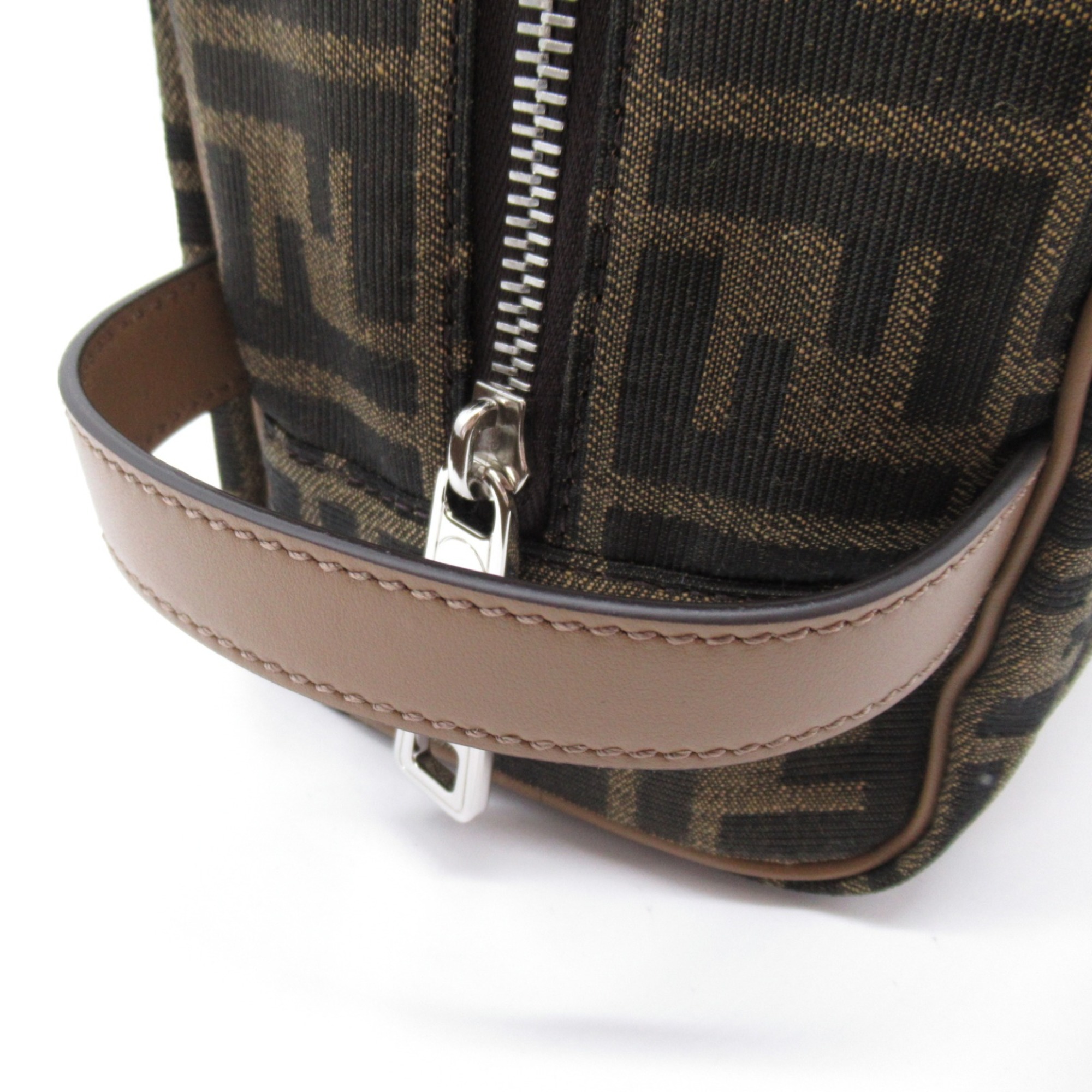 FENDI FF jacquard pouch Brown Fa Brique 7N0141ALWKF1HRM